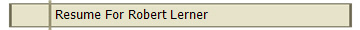  Resume For Robert Lerner
