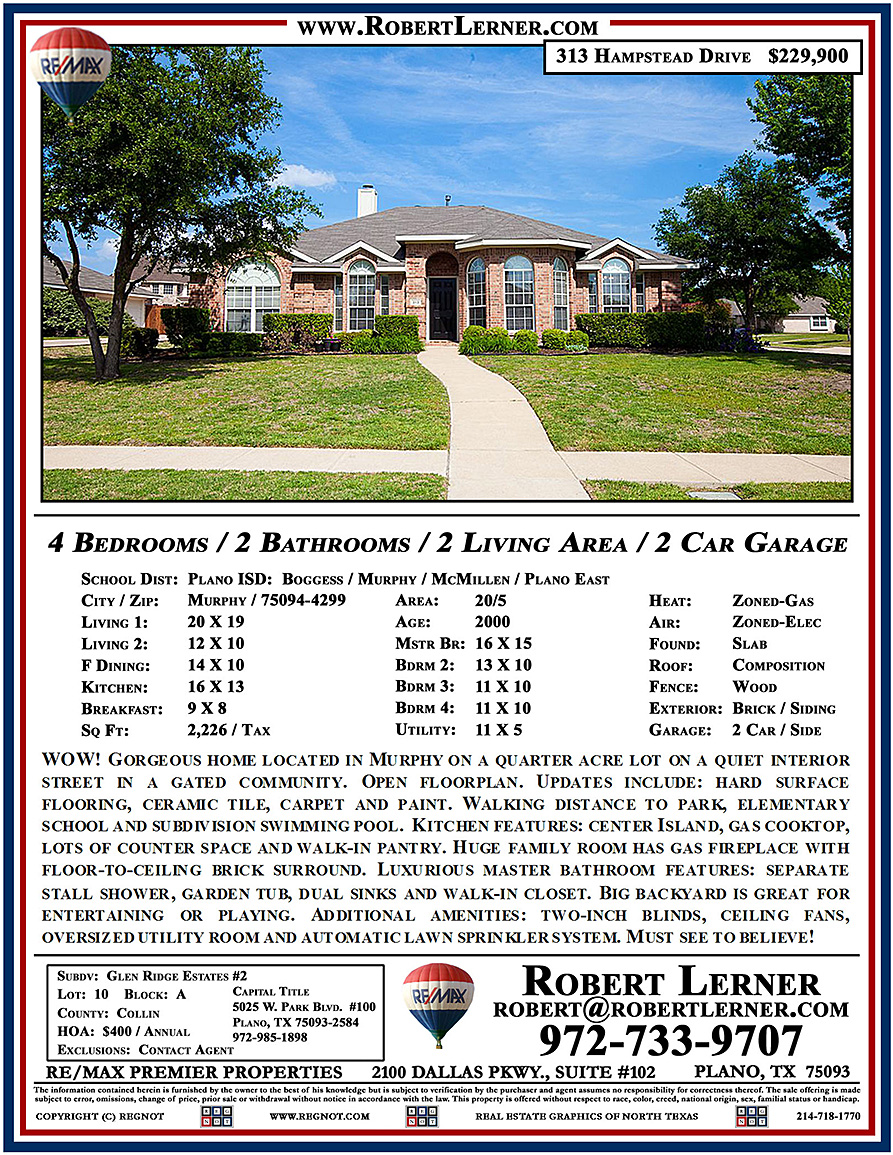 313 Hampstead Drive Murphy, TX