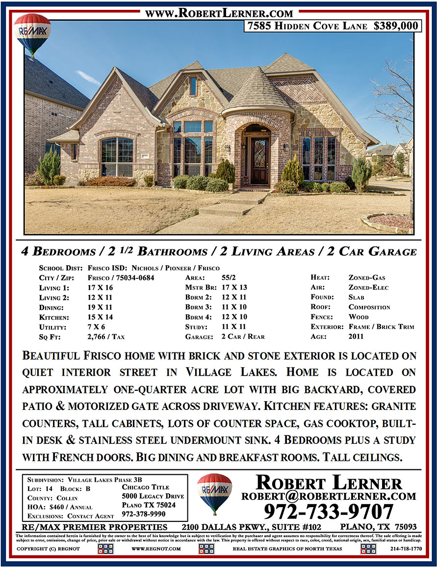 7585 Hidden Cove Lane Frisco, TX
